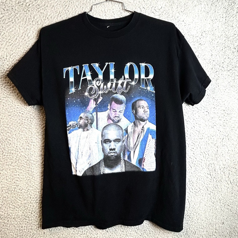 Kanye West Taylor Swift Rap T Shirt Yeezy Portrait VMA Interruption Size Large